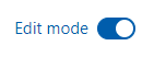 Edit Mode - Moodle Screenshot