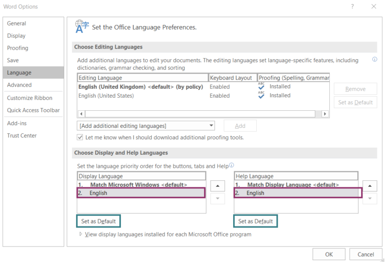 Setting Microsoft Office 365 Language – Digital Education Help