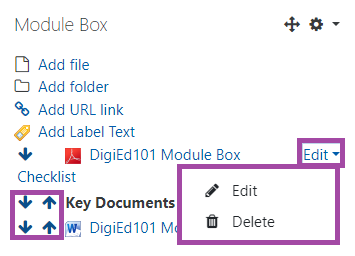 Module Leaders – Online Module Boxes in Moodle for staff – Digital ...