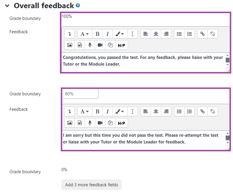 Modular Learning Question Mark How to create a formative quiz in Moodle that uses pass/fail marking ...