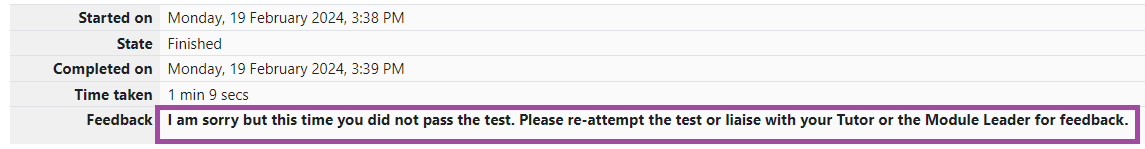 How to create a formative quiz in Moodle that uses pass/fail marking ...