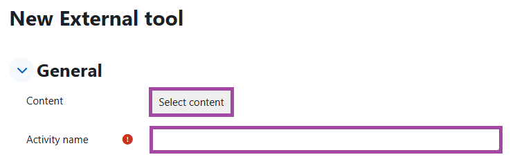 Screenshot of the LearnSci Resources’ settings (highlighted).