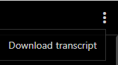 Download transcript button