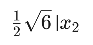 Screenshot of a mathematical expression using LaTeX.